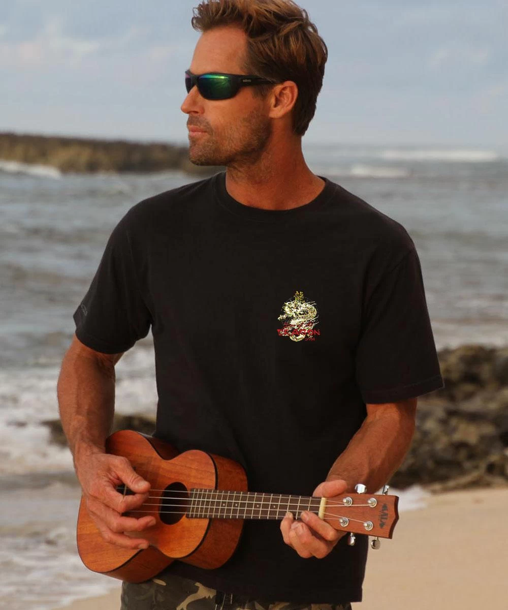 Year Of The Dragon 2024 - Black Short Sleeve Crewneck T-Shirt - Image 2