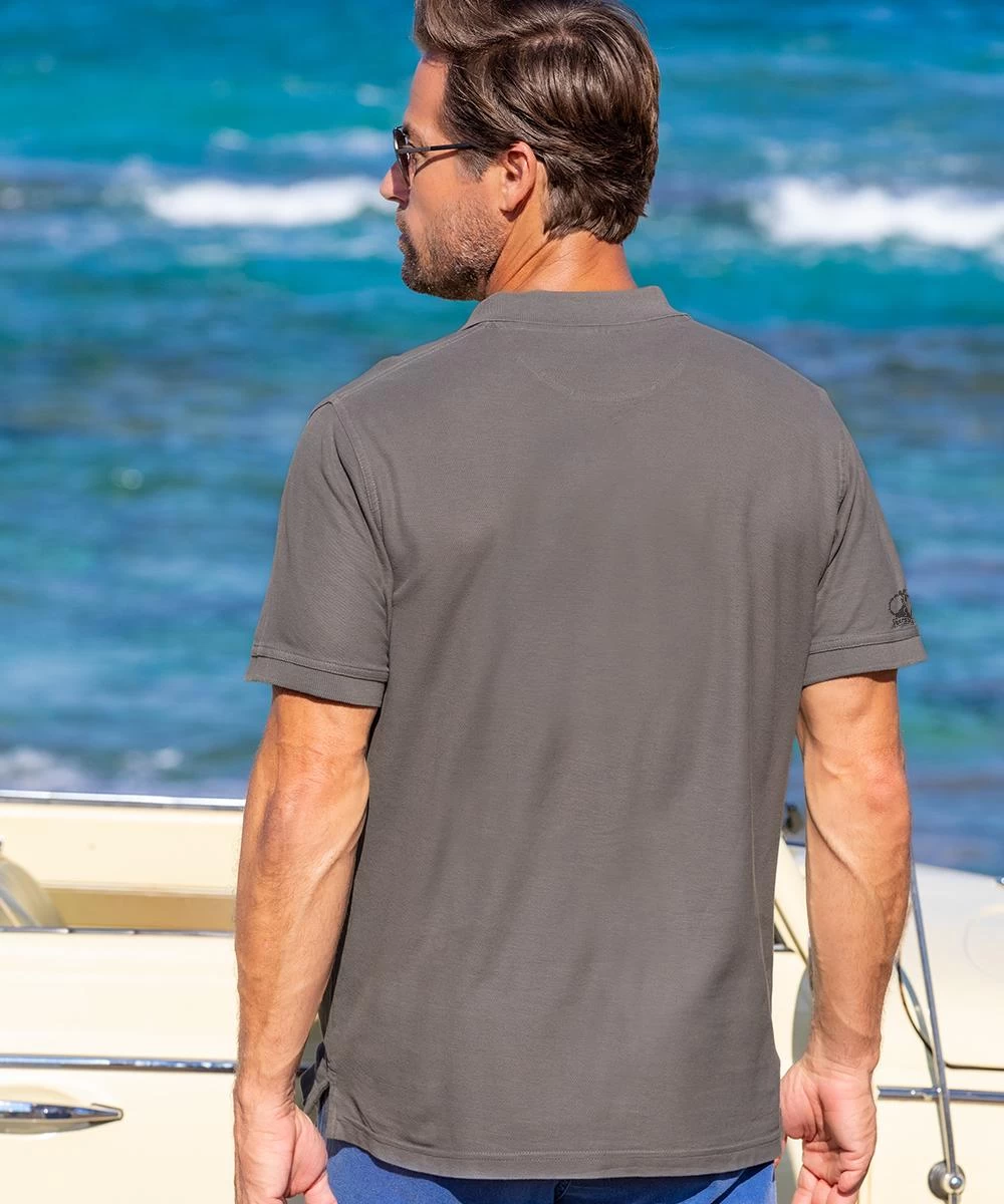 Fly With Honor - Crater Dyed® Short Sleeve Pique’ Polo Shirt - Image 2