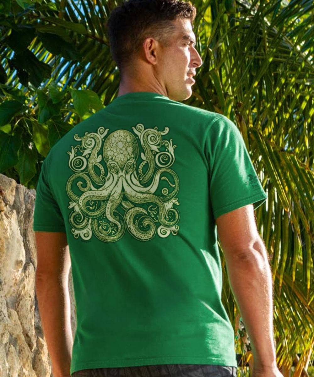 Vintage Octopus - Wintergreen Dyed Short Sleeve Crewneck T-Shirt