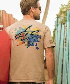 Mano Block - Kona Coffee Dyed Short Sleeve Crewneck T-Shirt