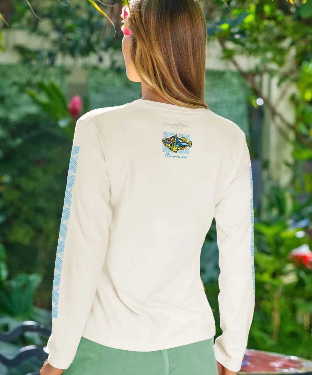 Humu Surf - Coconut Dyed Long Sleeve Crewneck T-Shirt - Image 2