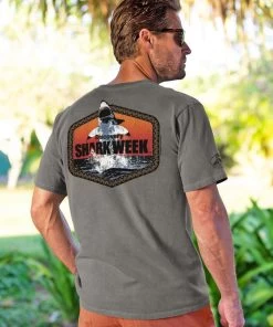 Discovery Channel Great White Breach - Crater Dyed® Short Sleeve Crewneck T-Shirt