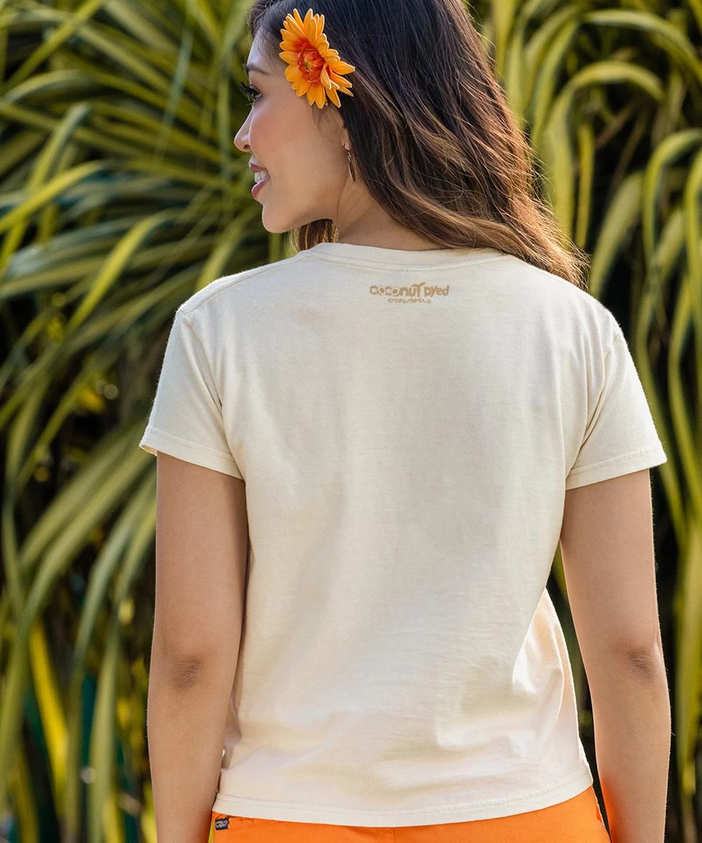 Bed Of Sunshine - Coconut Dyed Short Sleeve Crewneck T-Shirt - Image 2