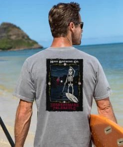 Maui Brewing Co Sobrehumano - Crater Dyed® Short Sleeve Crewneck T-Shirt