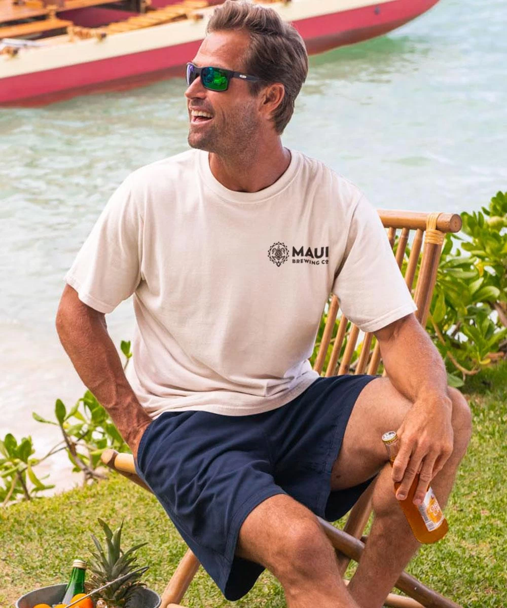Maui Brewing Co Coconut Hiwa - Coconut Dyed Short Sleeve Crewneck T-Shirt - Image 2