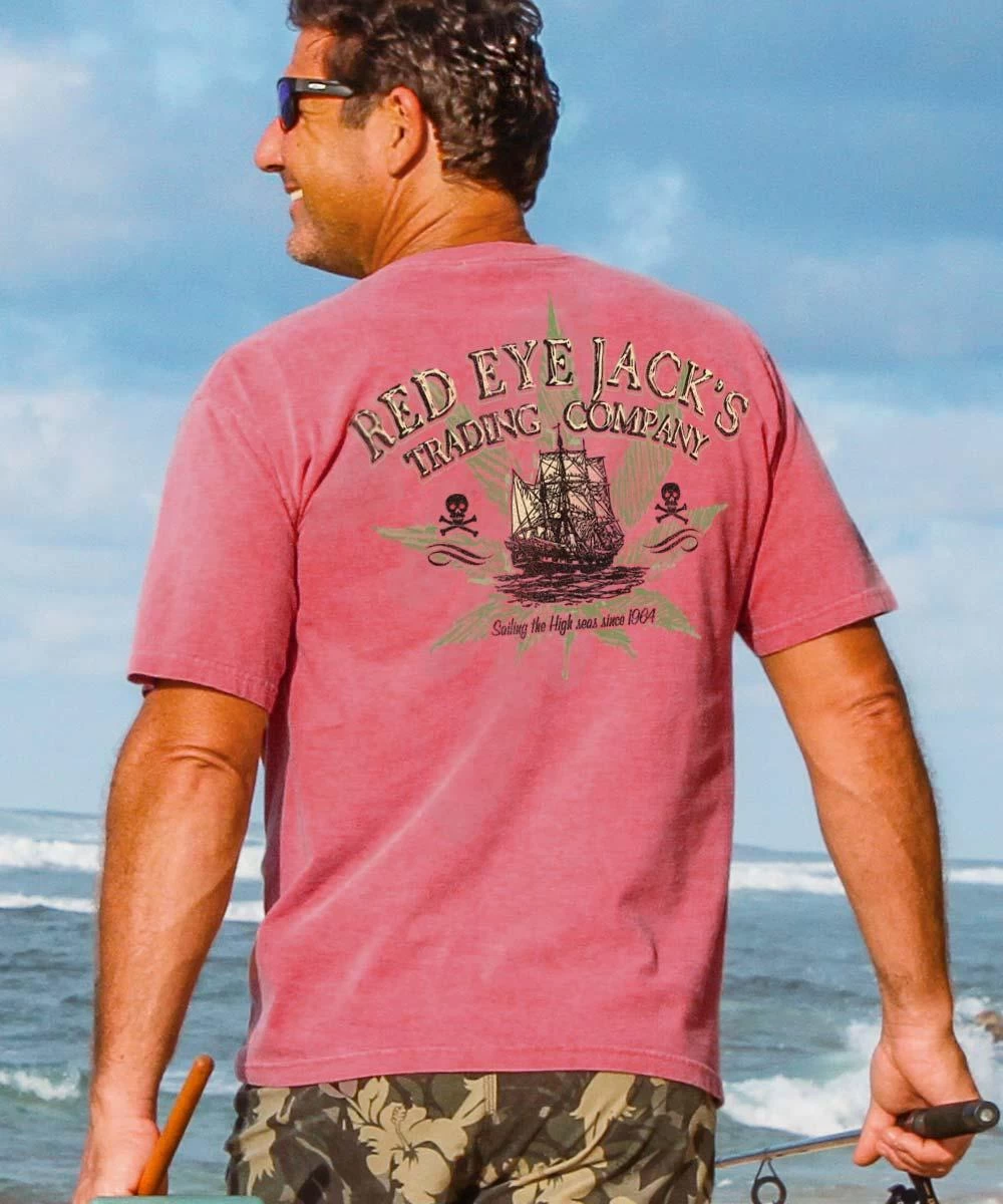 Red Eye Jacks - Paradise Red Dyed Short Sleeve Crewneck T-Shirt