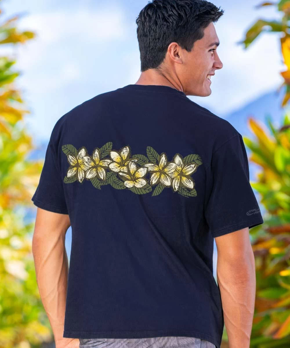 Woodcut Band - Navy Short Sleeve Crewneck T-Shirt - Image 2