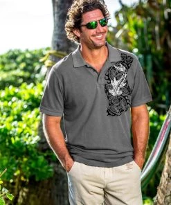 Mano Aumakua - Crater Dyed® Short Sleeve Pique’ Polo Shirt