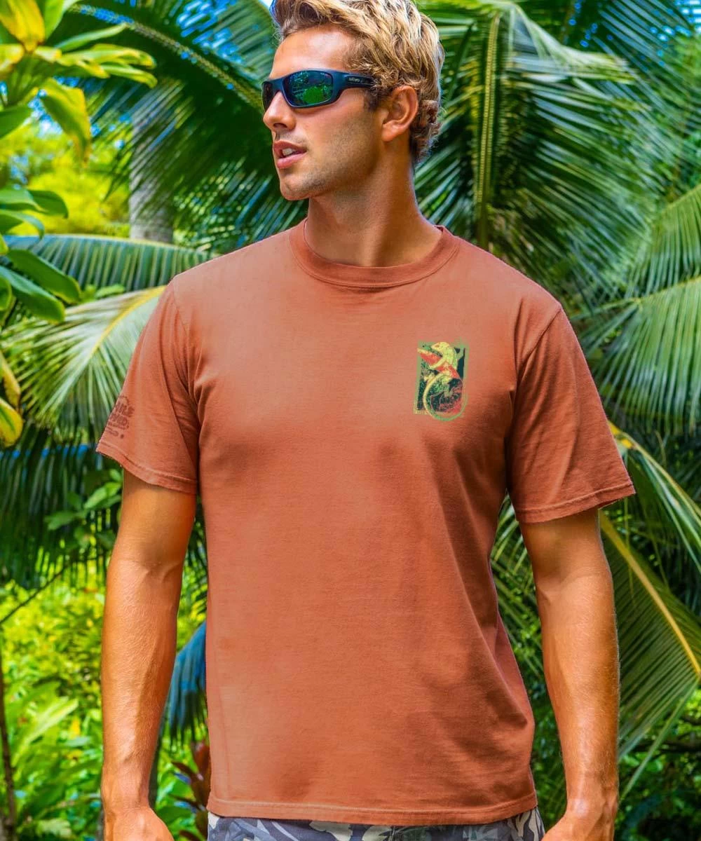 Maui Surf Co. Green Gecko - Chile Dyed Short Sleeve Crewneck T-Shirt - Image 2