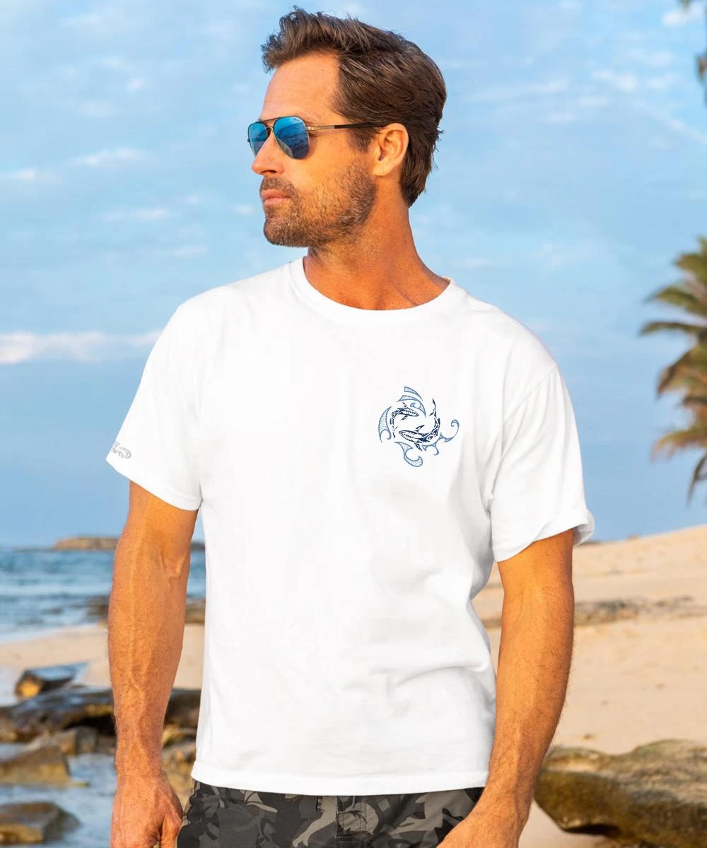 Mano Frenzy Chase - White Short Sleeve Crewneck T-Shirt - Image 2