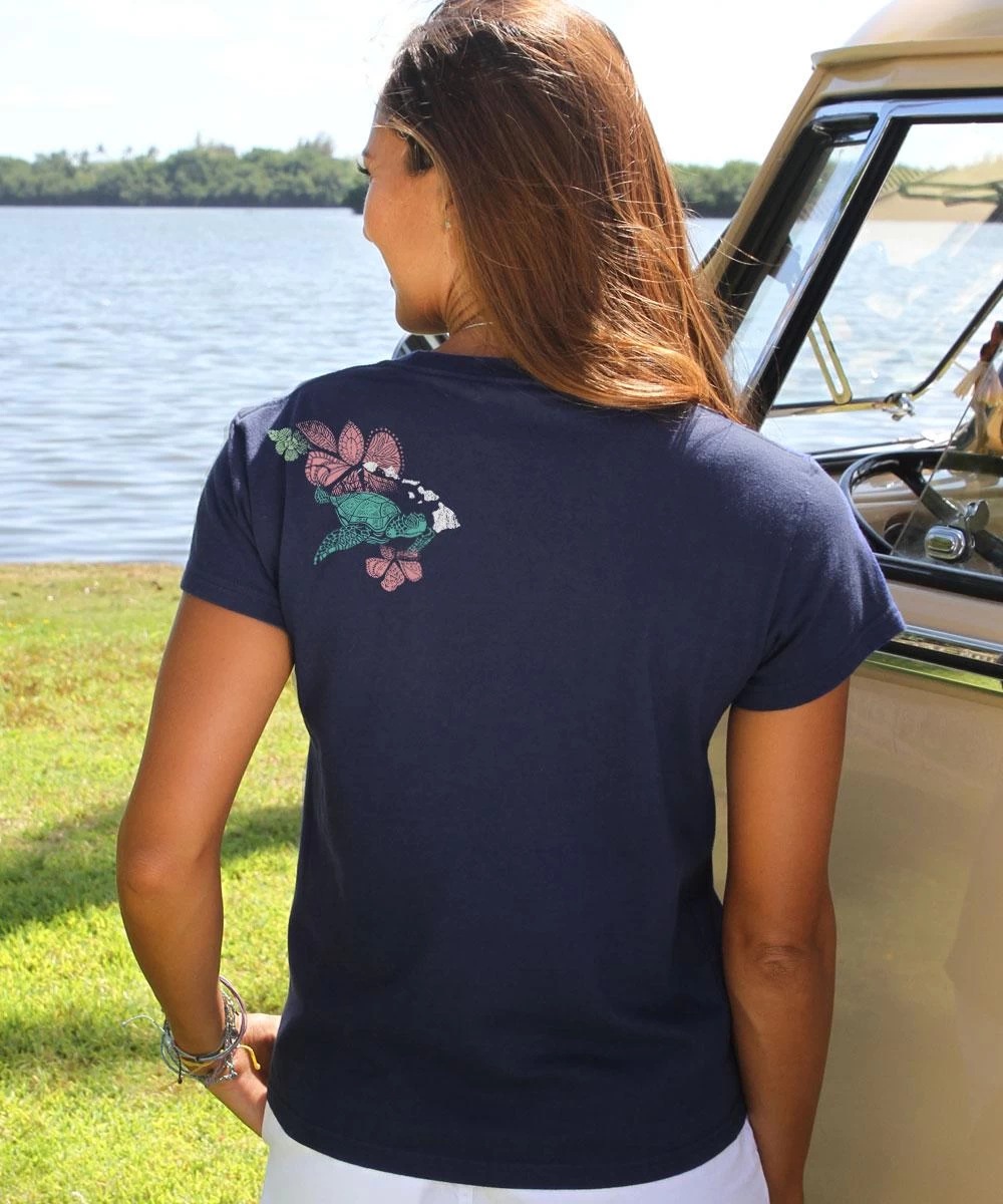 Island Honus - Navy Short Sleeve Crewneck T-Shirt - Image 2