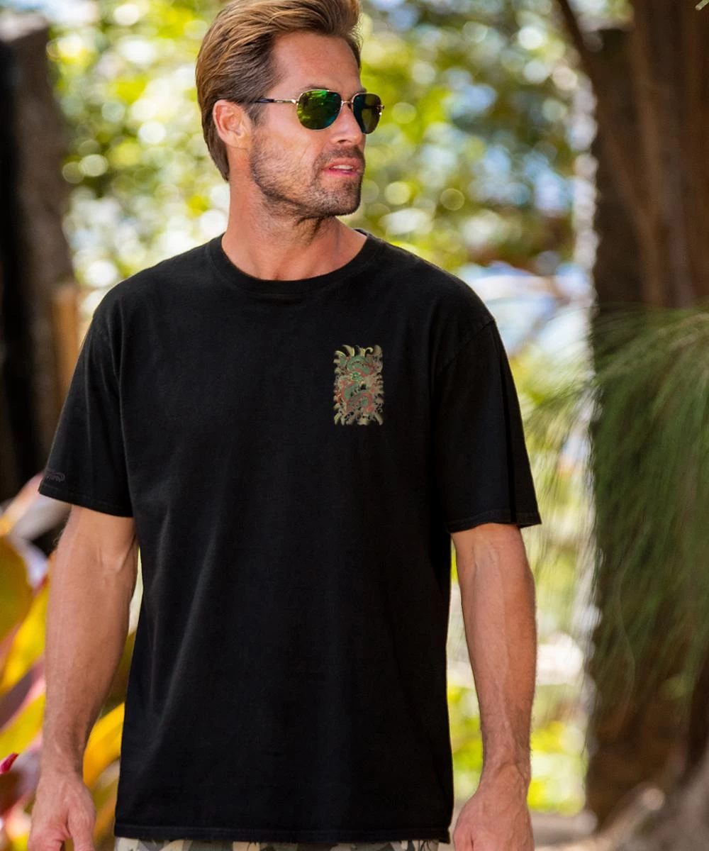 Dragon Force - Black Short Sleeve Crewneck T-Shirt - Image 2