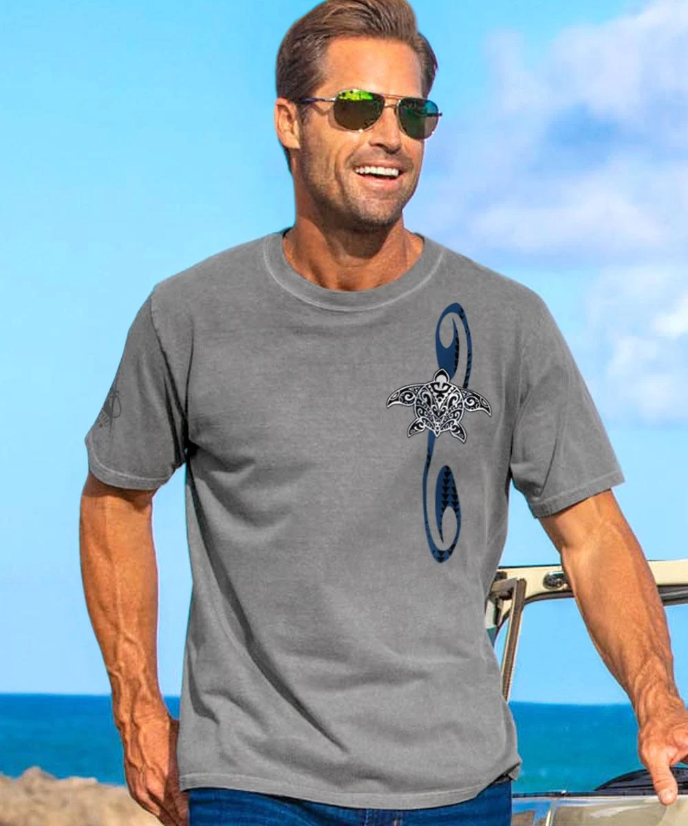 Honu Tribe - Crater Dyed® Short Sleeve Crewneck T-Shirt - Image 2