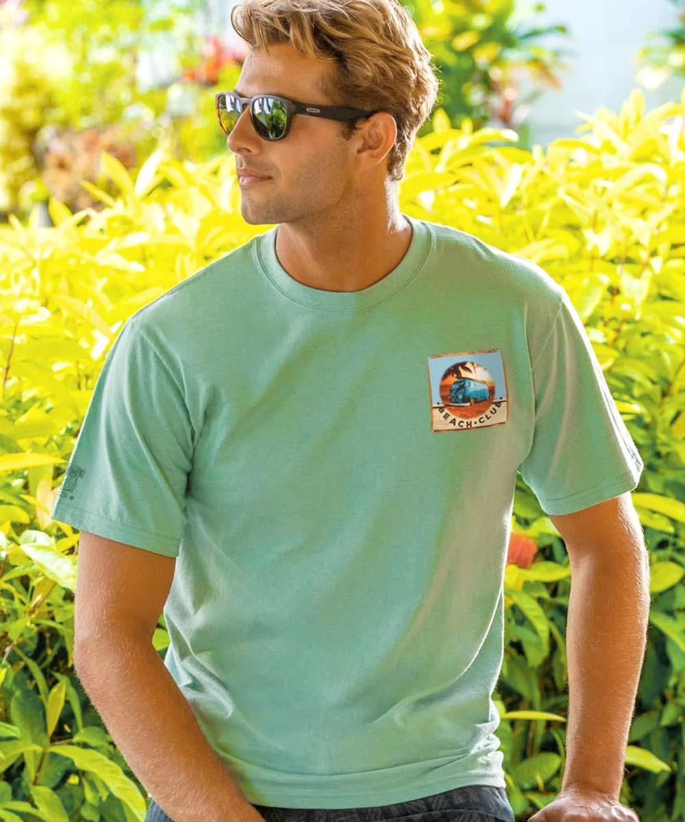 Volkswagen Beach Club - Key Lime Dyed Short Sleeve Crewneck T-Shirt - Image 2