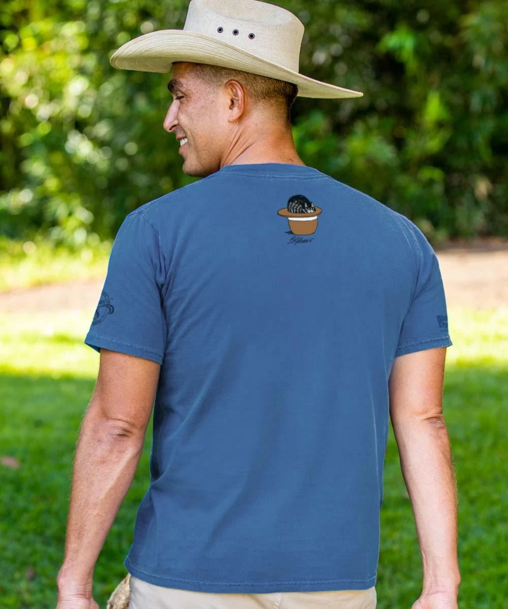 B. Kliban Cats In Hats - Blueberry Dyed Short Sleeve Crewneck T-Shirt - Image 2