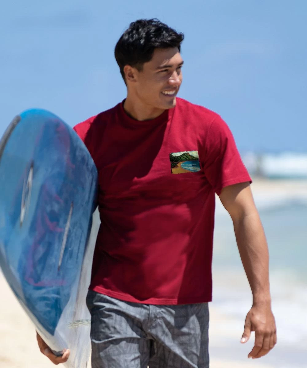 Sunrise Leahi - Garnet Short Sleeve Crewneck T-Shirt - Image 2