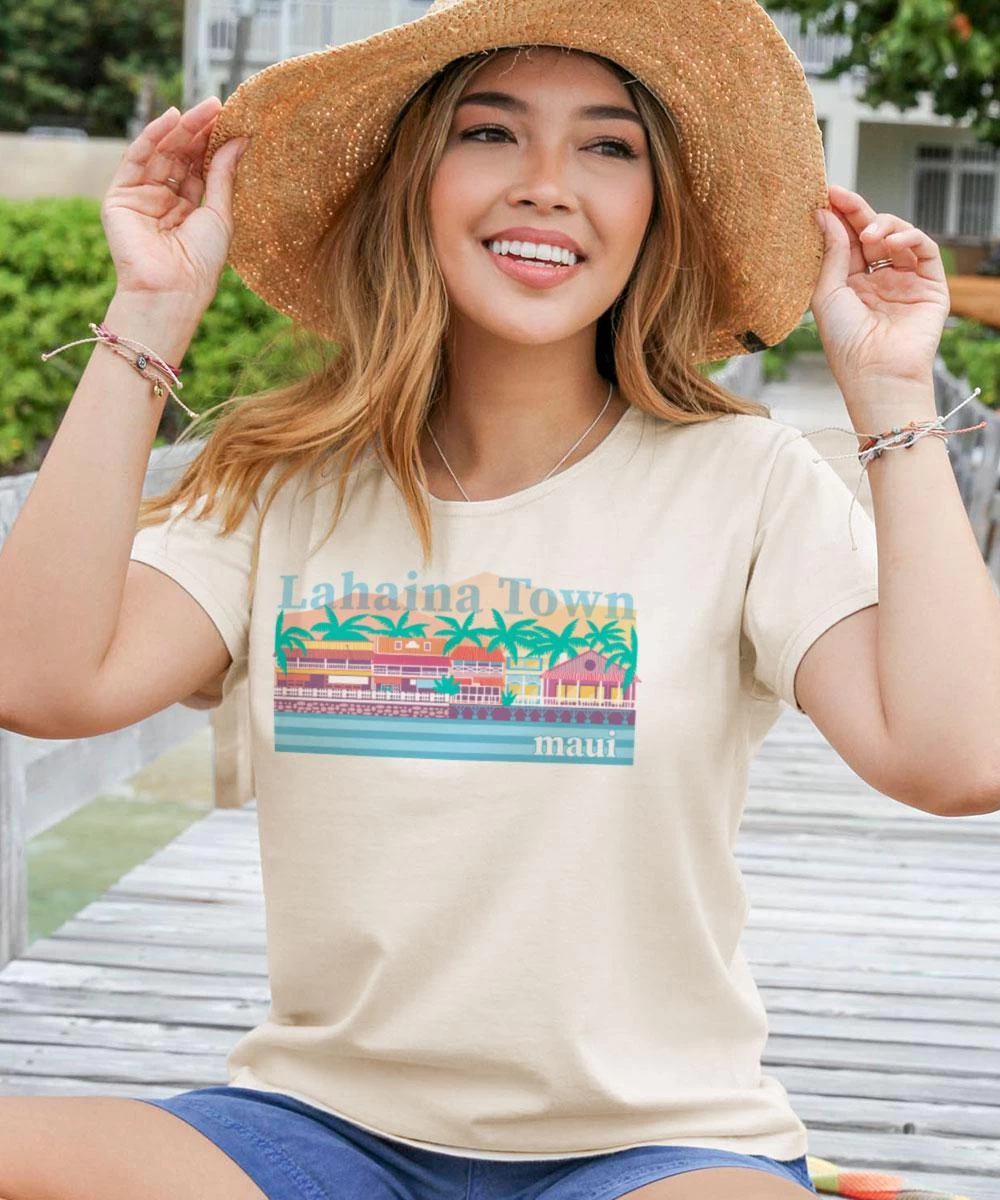 Sweet Lahaina - Coconut Dyed Short Sleeve Scoop Neck T-Shirt