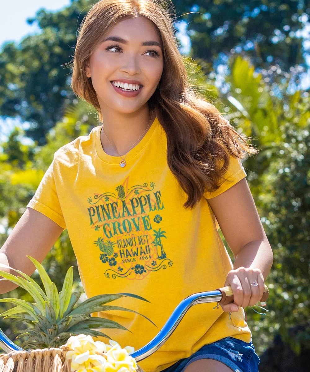 Pineapple Grove - Pineapple Dyed Short Sleeve Crewneck T-Shirt