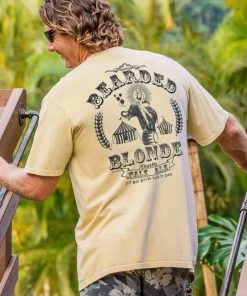 Bearded Blonde Ale - Beer Dyed Short Sleeve Crewneck T-Shirt