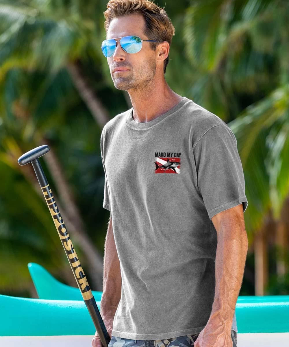 Discovery Channel Mako My Day - Crater Dyed® Short Sleeve Crewneck T-Shirt - Image 2