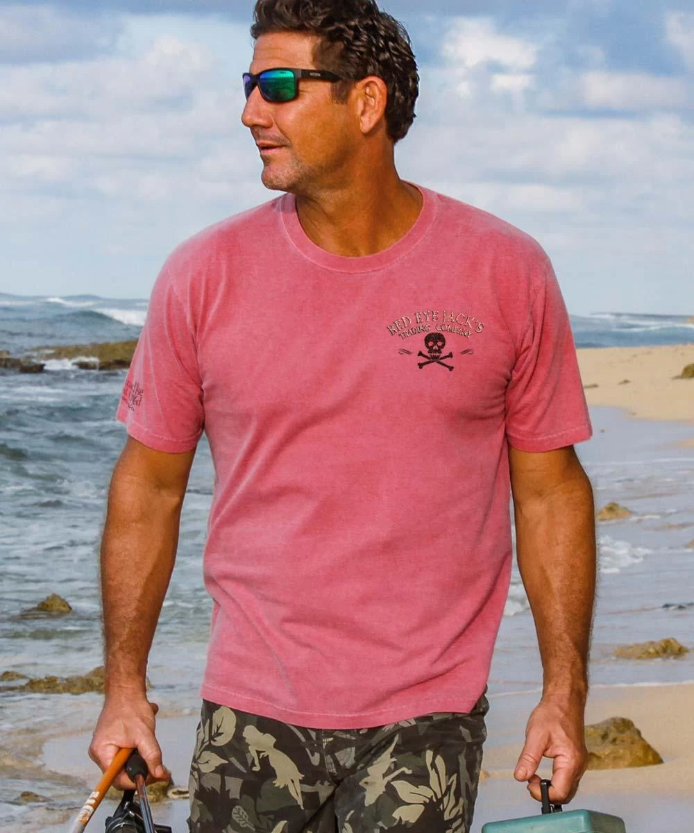 Red Eye Jacks - Paradise Red Dyed Short Sleeve Crewneck T-Shirt - Image 2