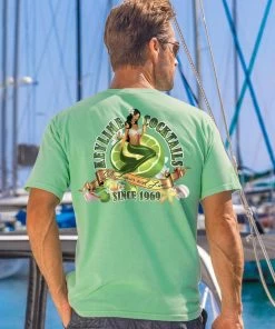 Key Lime Cocktails - Key Lime Dyed Short Sleeve Crewneck T-Shirt