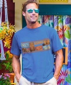 Rustic Hawaiian Band - Blueberry Dyed Short Sleeve Crewneck T-Shirt