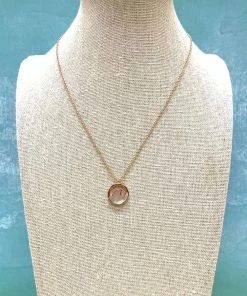 Puravida Rose Gold Stone Wave - Necklace