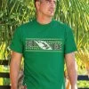 Tribal Mano Honu Band - Wintergreen Dyed Short Sleeve Crewneck T-Shirt