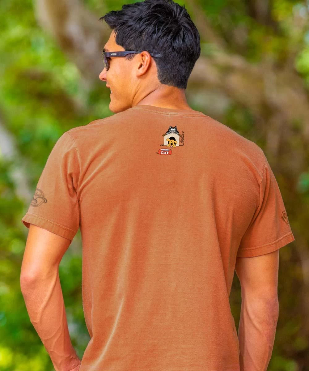 B. Kliban Play Date Cats - Chile Dyed Short Sleeve Crewneck T-Shirt - Image 2