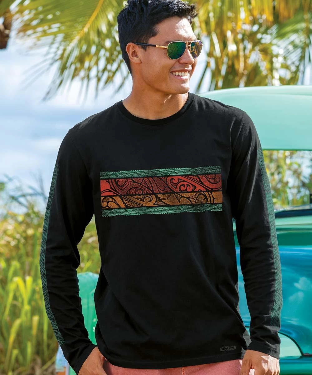 Alakai Band - Jet Black Long Sleeve Pima T-Shirt