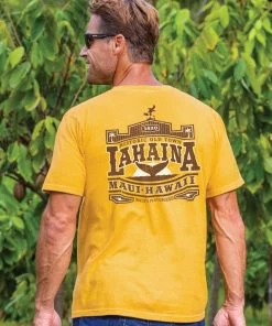 Old Town Lahaina - Pineapple Dyed Short Sleeve Crewneck T-Shirt