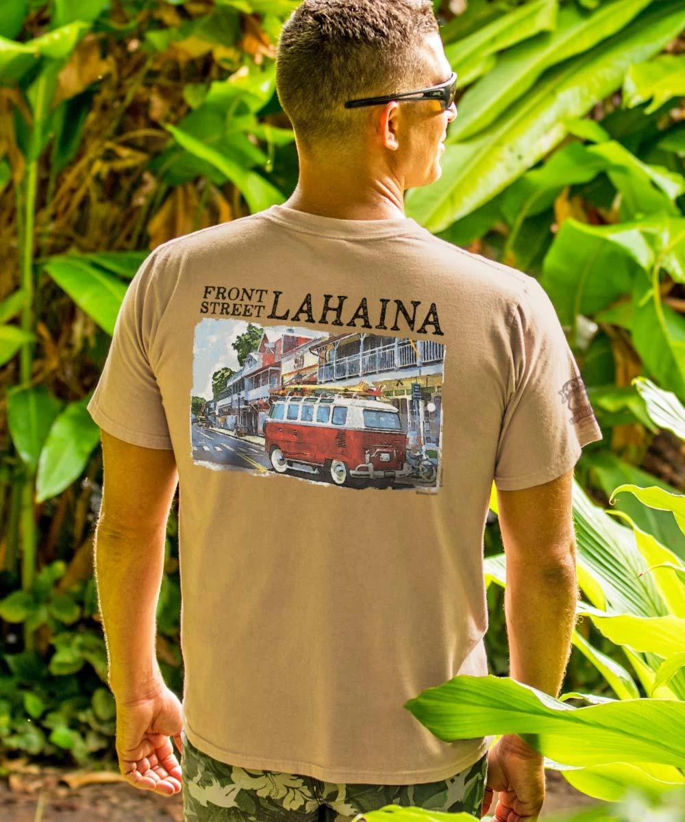 Volkswagen VW Van Lahaina - Kona Coffee Dyed Short Sleeve Crewneck T-Shirt